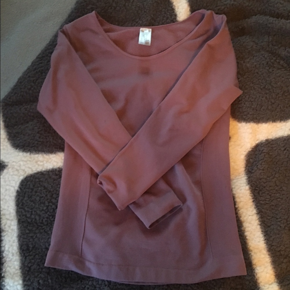 Purple long sleeve shirt