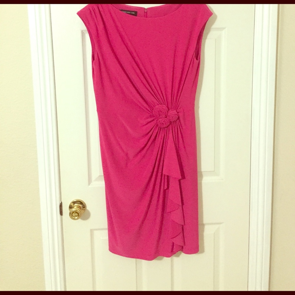 Jones New York hot pink dress