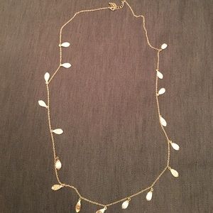 Long Leaf Charms Necklace
