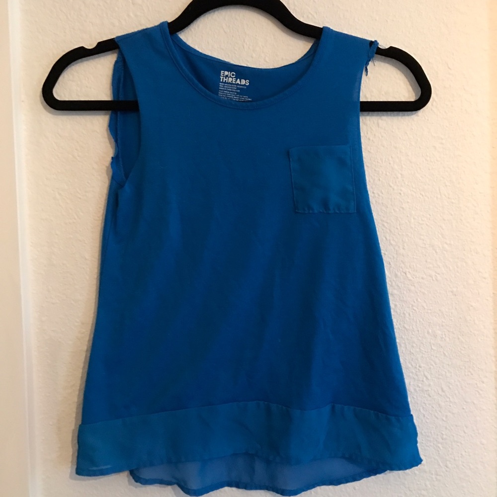 Blue tank