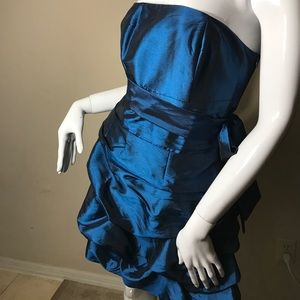 Metallic blue/gray dress
