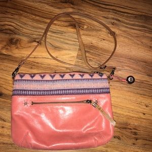 The Sak leather coral Crossbody
