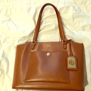 Camel color Ralph Lauren tote