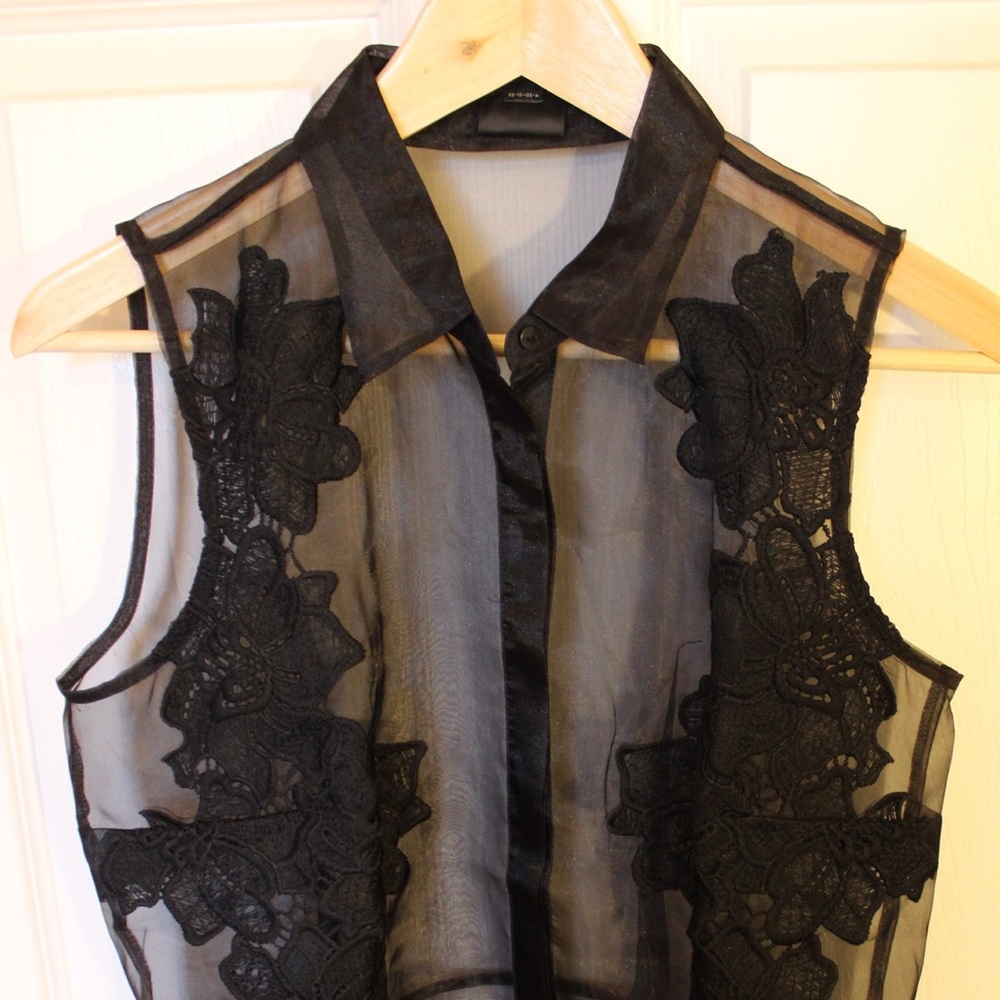 Trendy and Unique Sheer Blouse