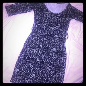 Zebra print dress
