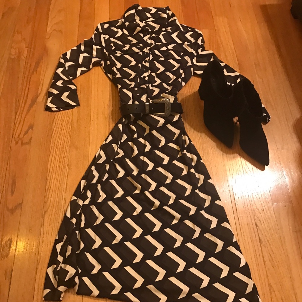 DVF vintage shirt dress!