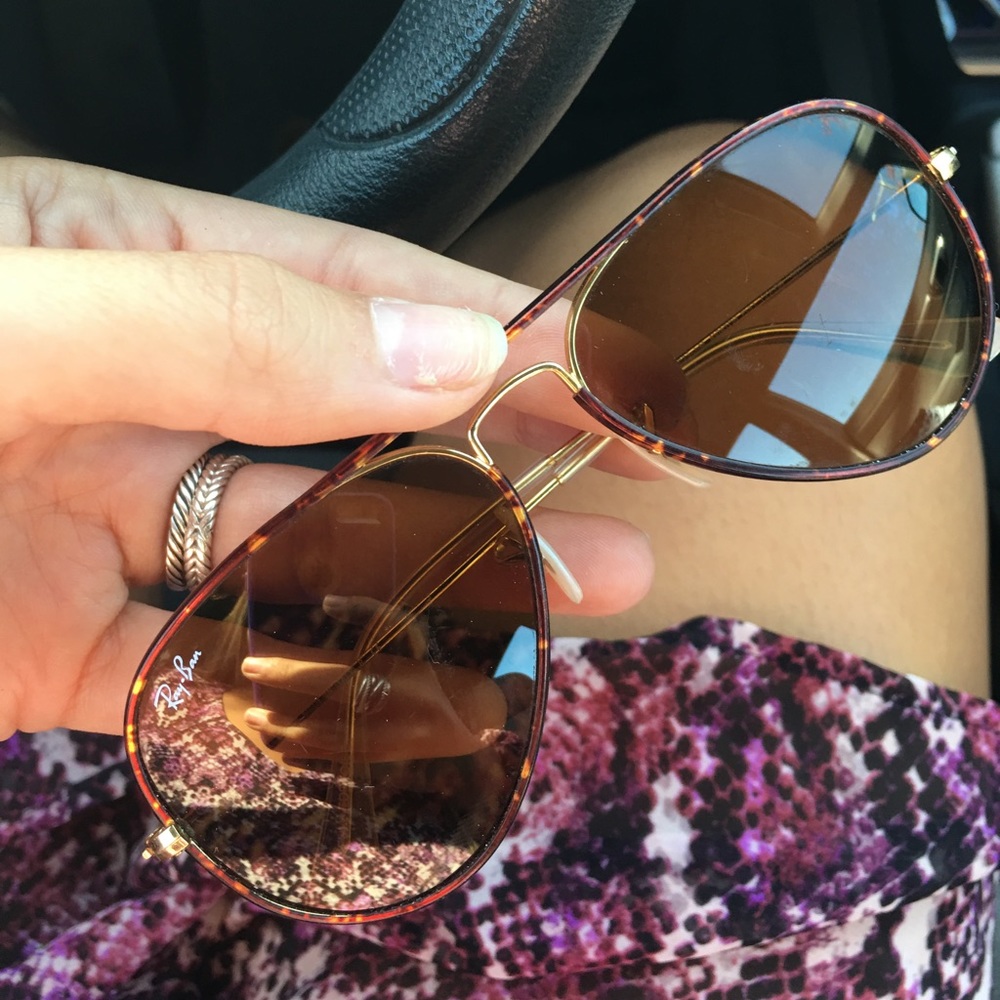 Ray Ban classic tortoise aviators