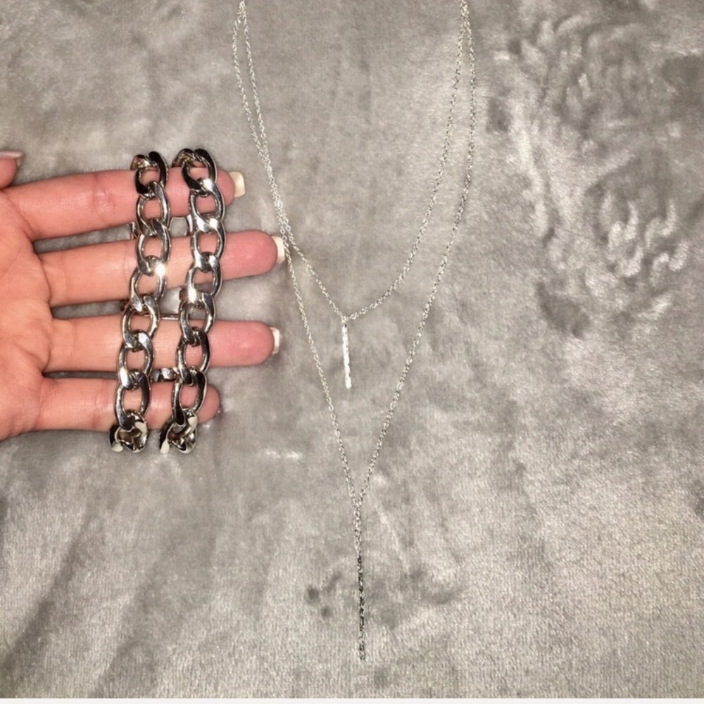 Silver Bracelet & Necklace