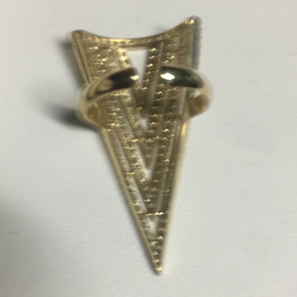 NEW 14 Karat Sterling Silver & CZ Crystal Ring - Picture 2 of 2