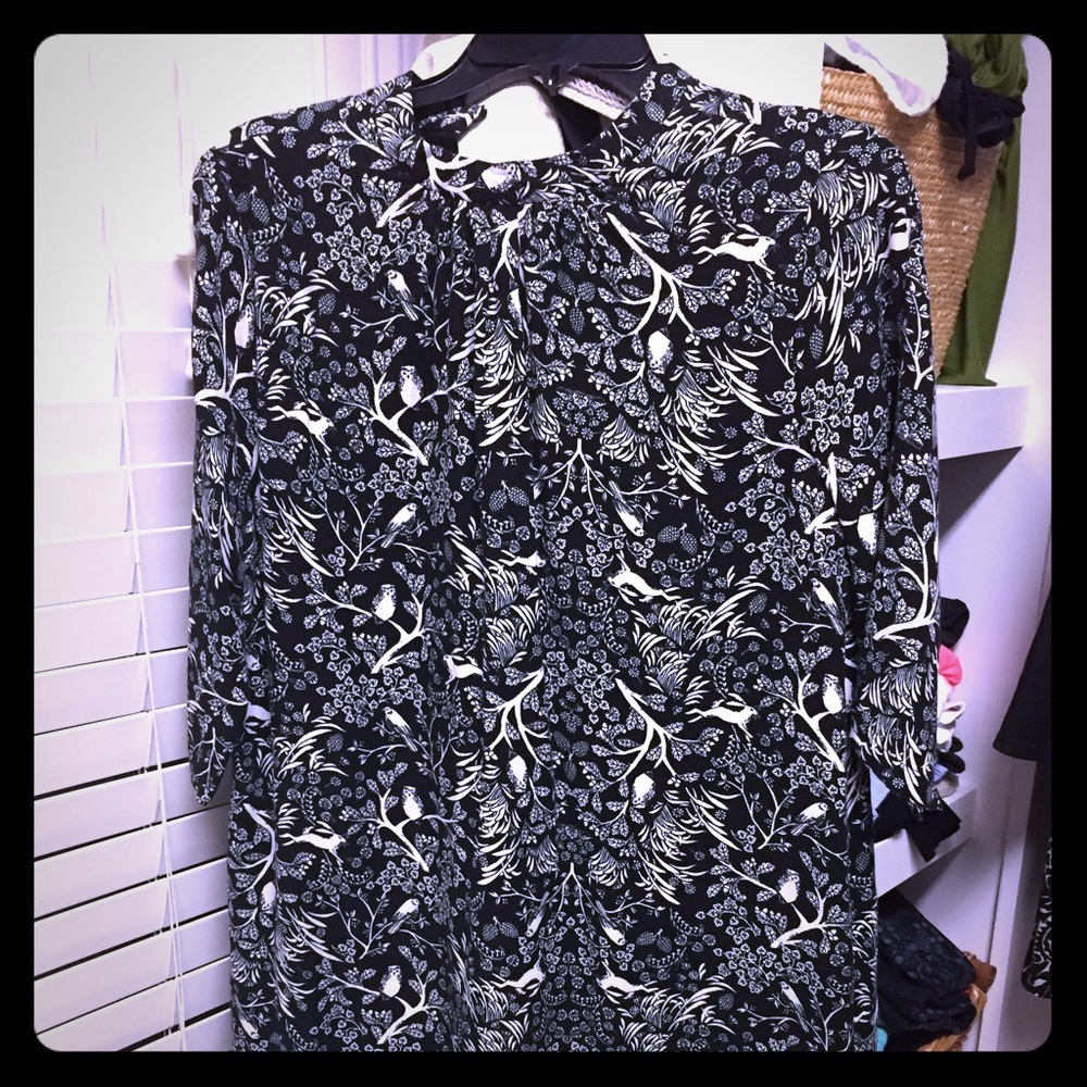 Beautiful 60s mod print dress size M
