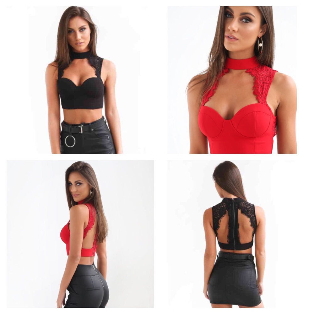 Lace Crop Tops