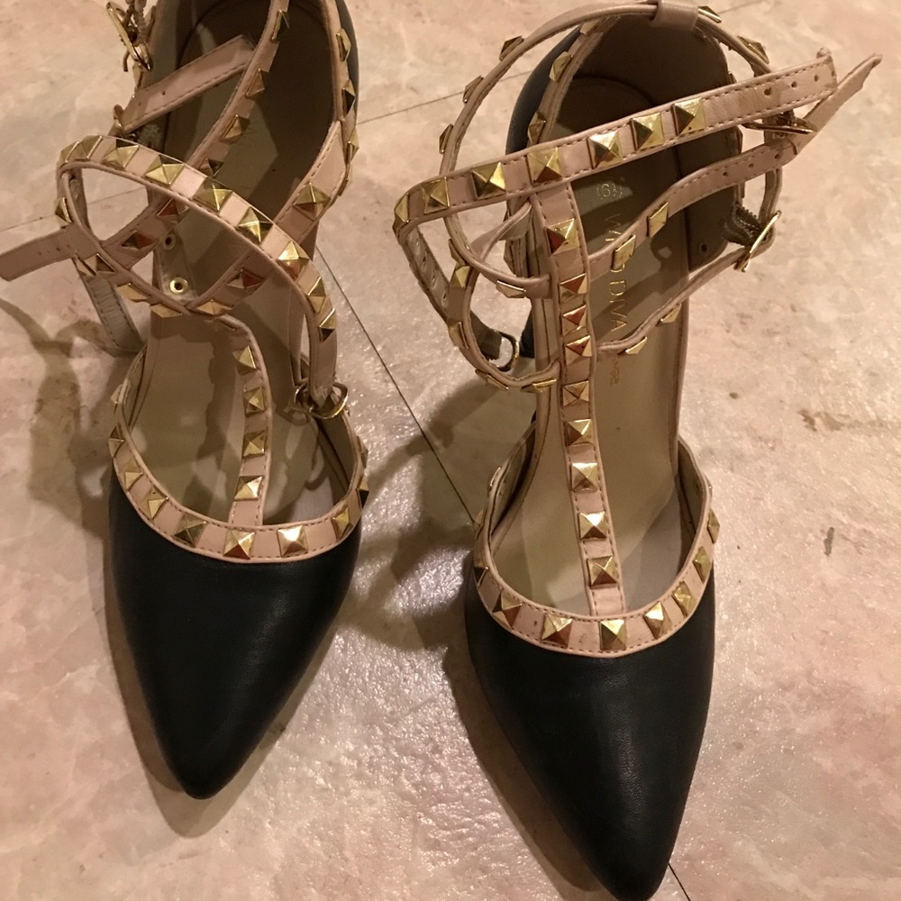 Studded heels