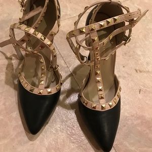Studded heels