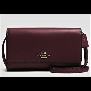 NOT FOR SALECoach Smooth Leather Crossbody Oxblood