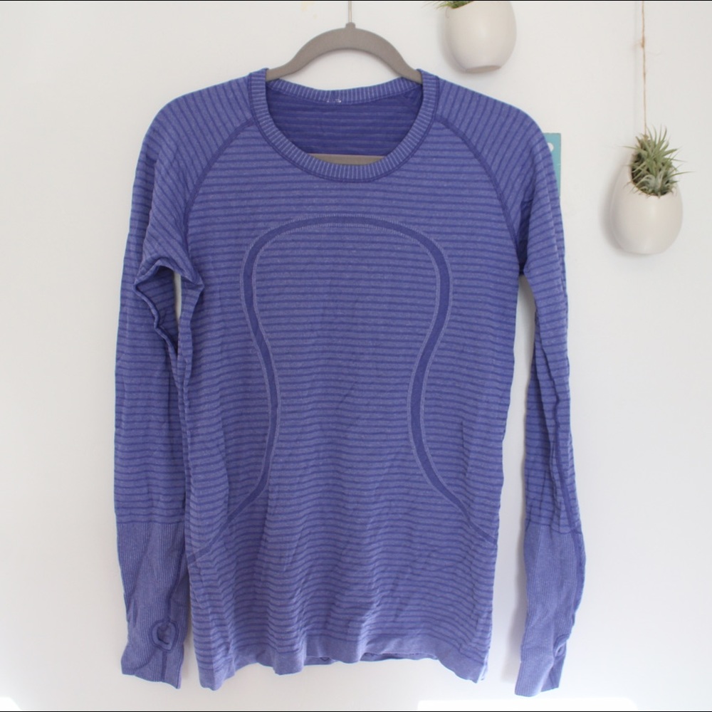 Lululemon long sleeve swiftly in blue