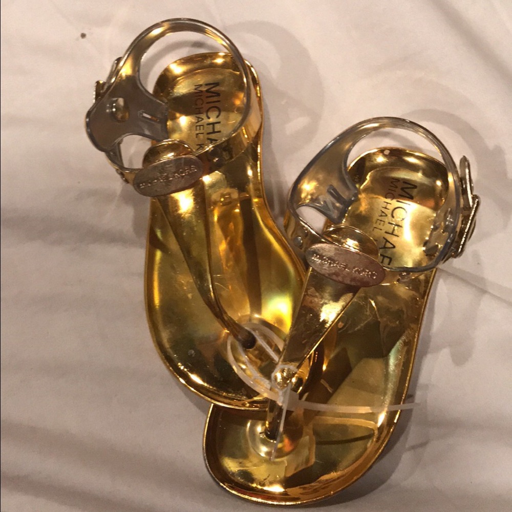 Michael Kors Gold Sandals