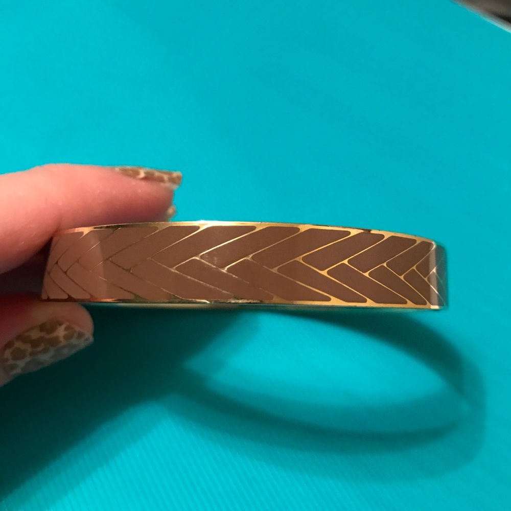 J crew tan/gold bracelet