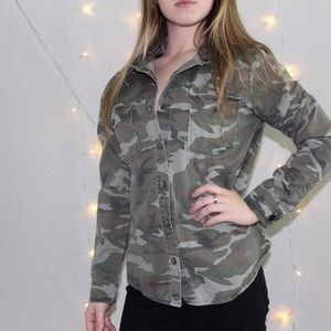 Camo, long sleeve, cami