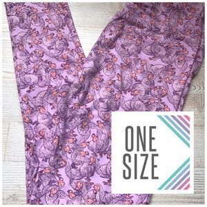 Lularoe RARE Dodo print leggings! NWOT OS
