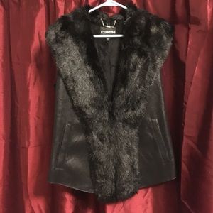 Express Faux Fur Vest