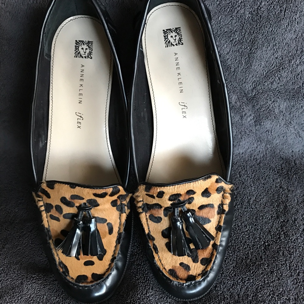 Leopard loafers