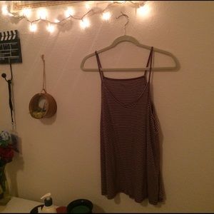 Red and white striped top from Arizona jean brand