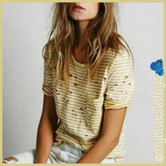 🌿Free People Destroyed Tommy Tee 🌿 - Picture 3 of 4