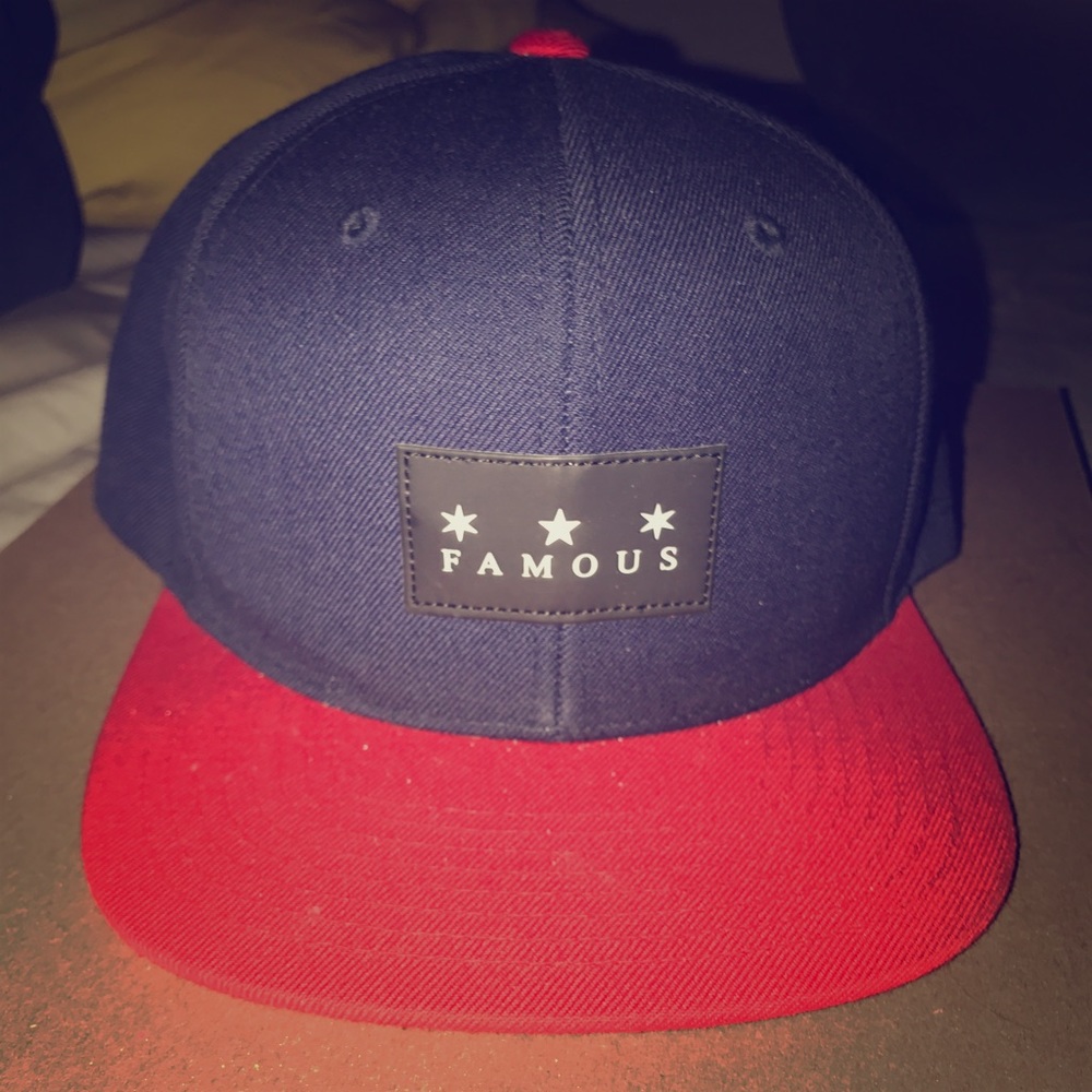 Famous stars and straps snap back hat