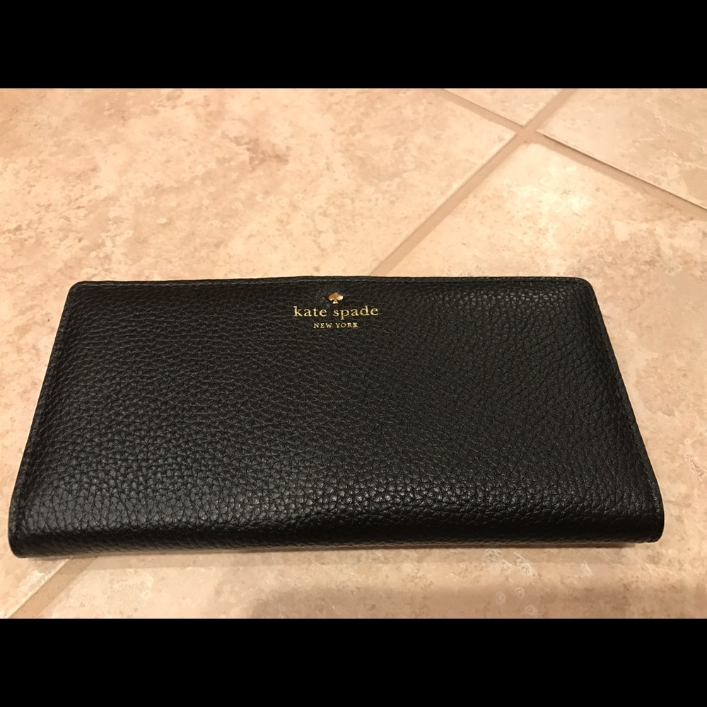 Kate spade black leather wallet