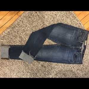 AG Dark Blue Jeans Stevie Cut