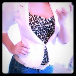 Cheetah print corset top