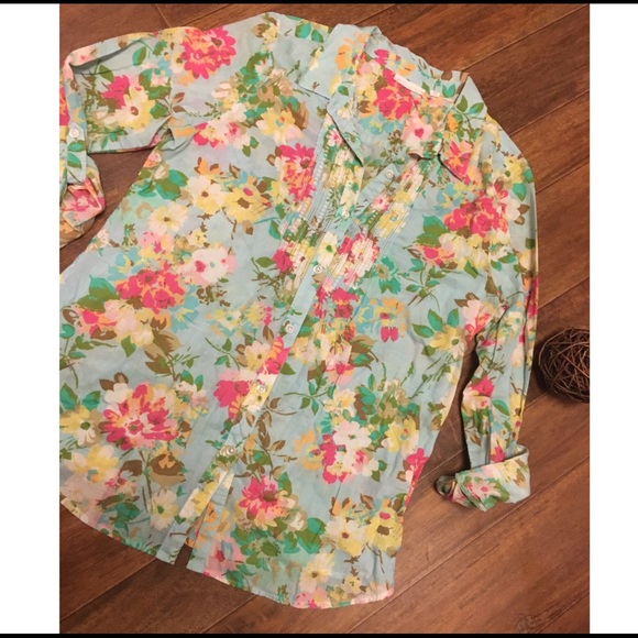 J. Jill Tops - J. Jill Floral Button down