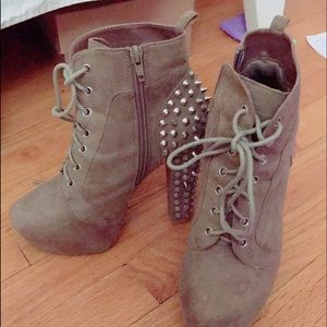Studded booties