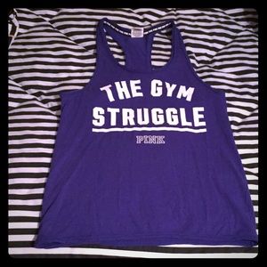 VS PINK The Gym Struggle Workout Top