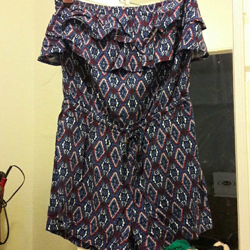 Aeropostale Red, White, Blue Romper