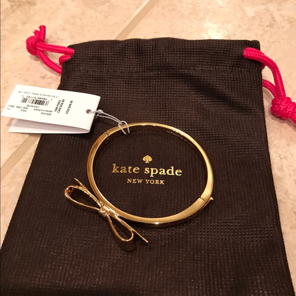 Kate spade gold bow bracelet