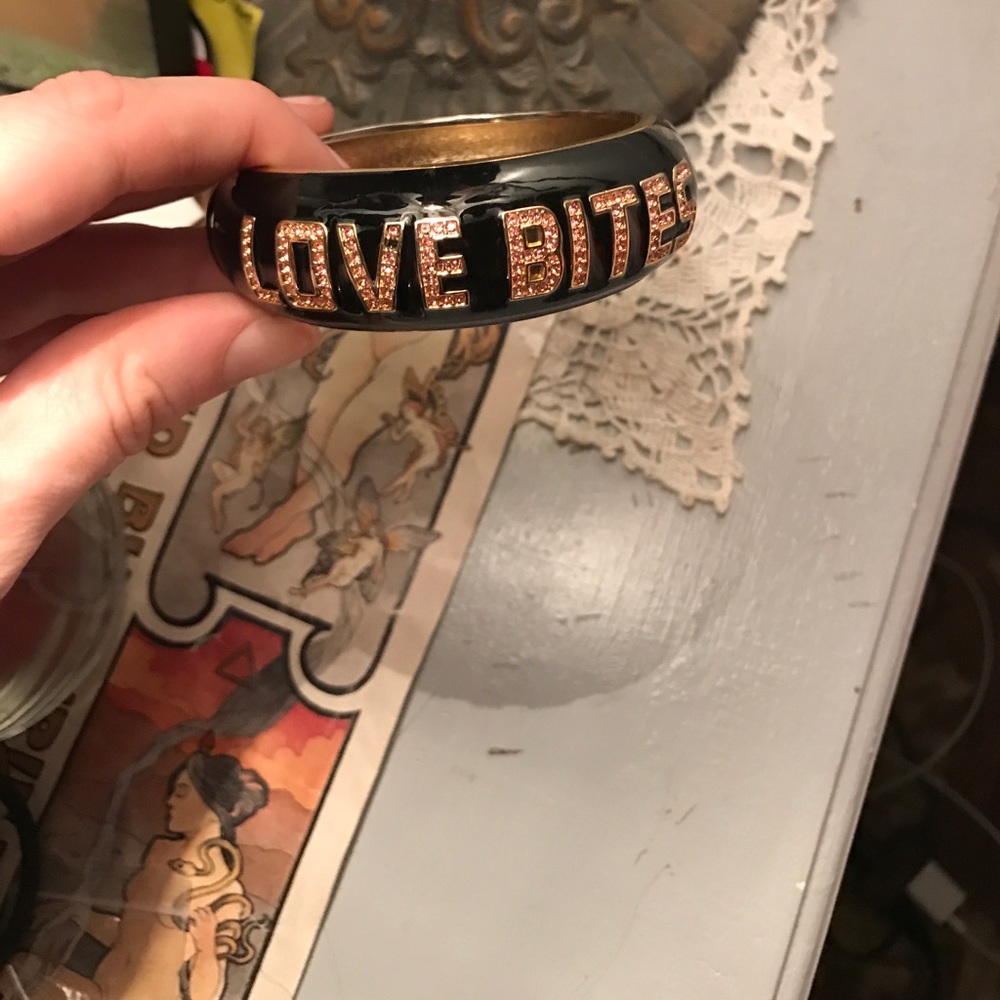 Betsey johnson LOVE BITES cuff