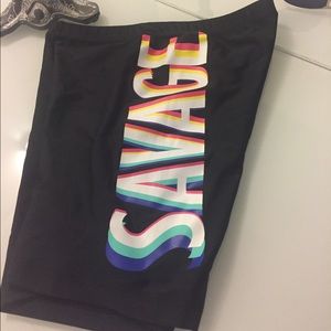 Kimoji spandex shorts