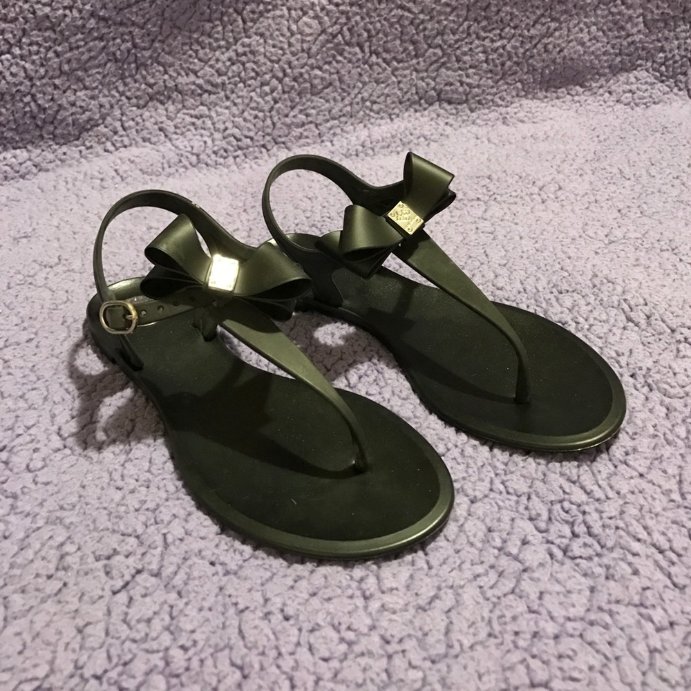 A black sandal number