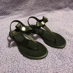 A black sandal number