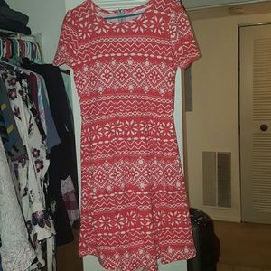 Lularoe amelia. Size XL white and red