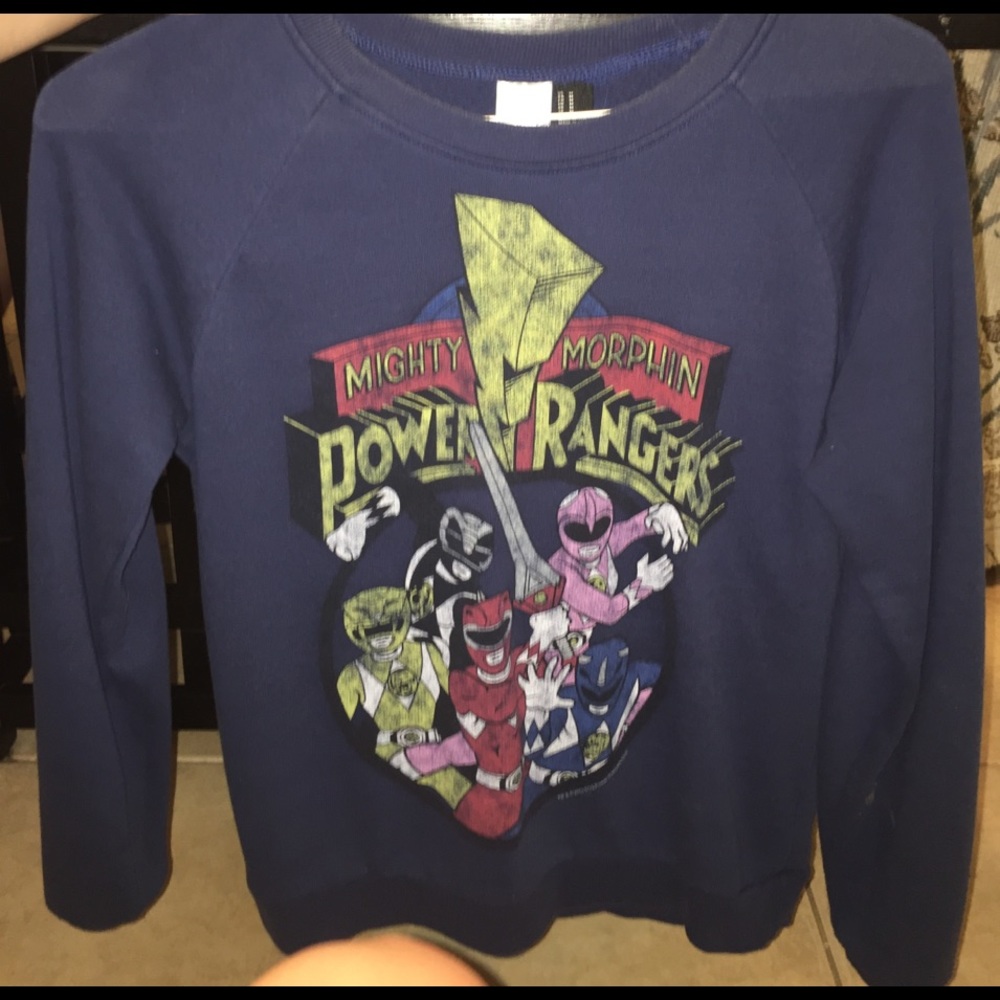 Long sleeve power rangers sweater