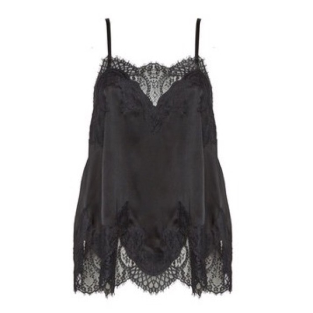 Alice and Olivia Sondra Lace Trim Tank