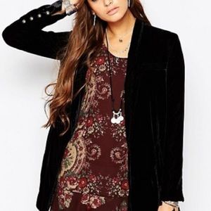 Free People Velvet Blazer