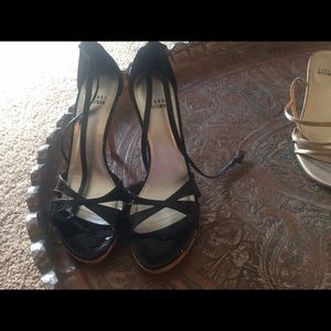 Stuart weitzman open toe pumps