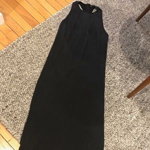 Zara black midi dress
