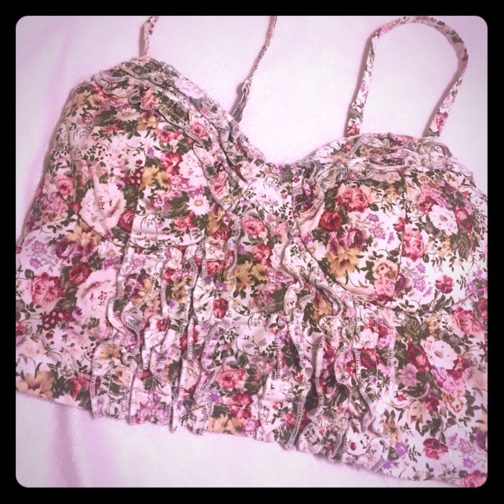 Floral crop top