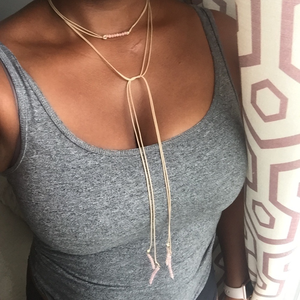 1 Left {The Sara} Beaded Wrap Choker Necklace Set - Picture 4 of 4