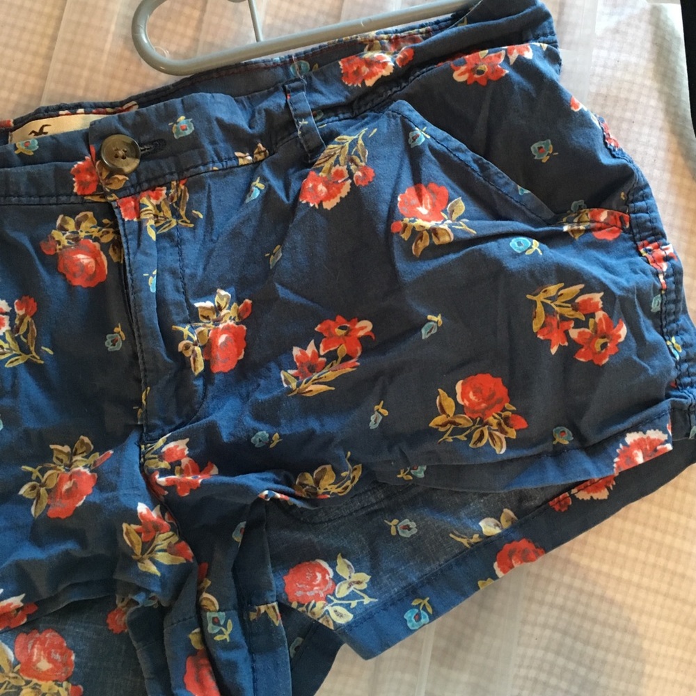 floral hollister shorts