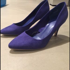 Purple Suede Pumps